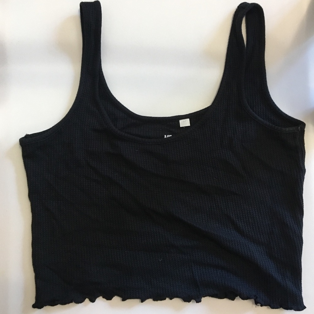 PacSun Black Cropped Tank Top